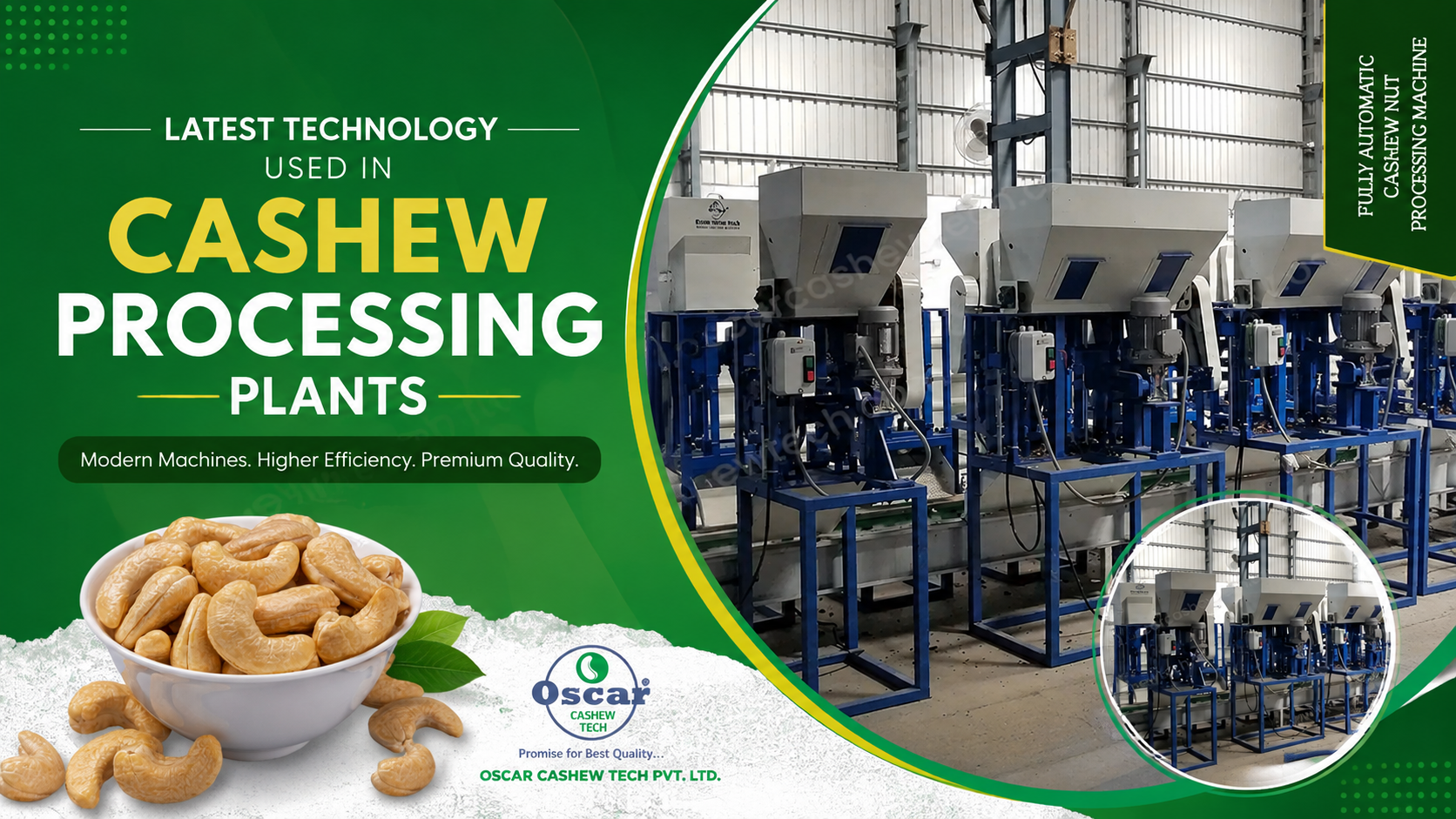 Latest Technology Used in Cashew Processing Plants